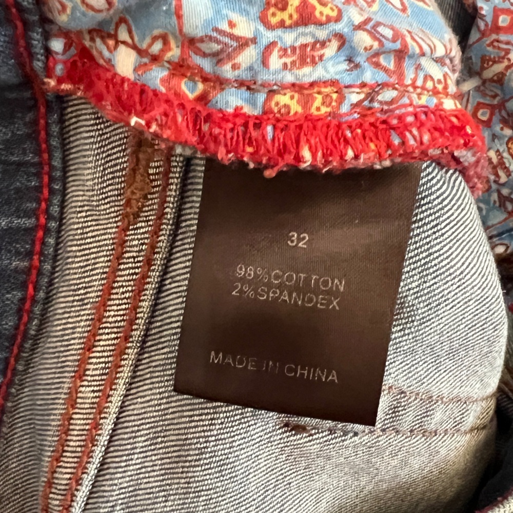 Full length Women’s Johnny Was Embroidered Blossom Boyfriend Jeans size 32 JWLA - Picture 10 of 11